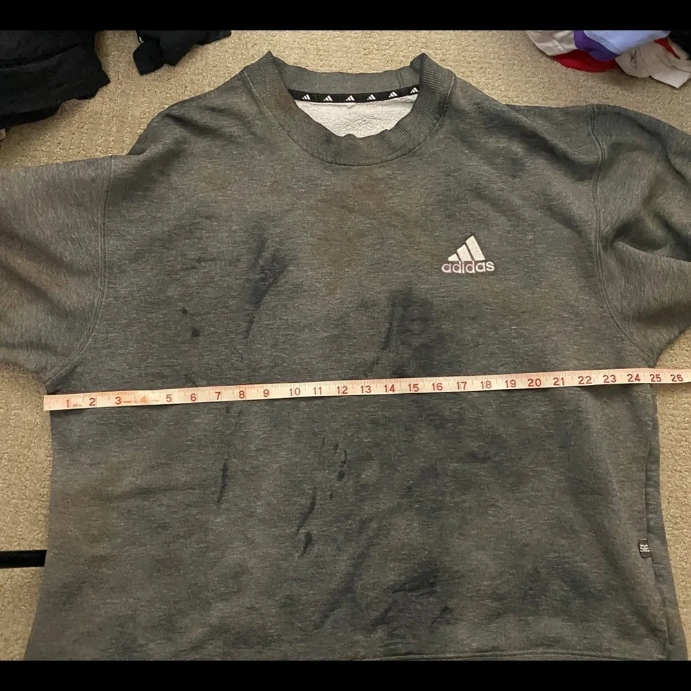 Adidas Distressed Vintage Sweatshirt Mens